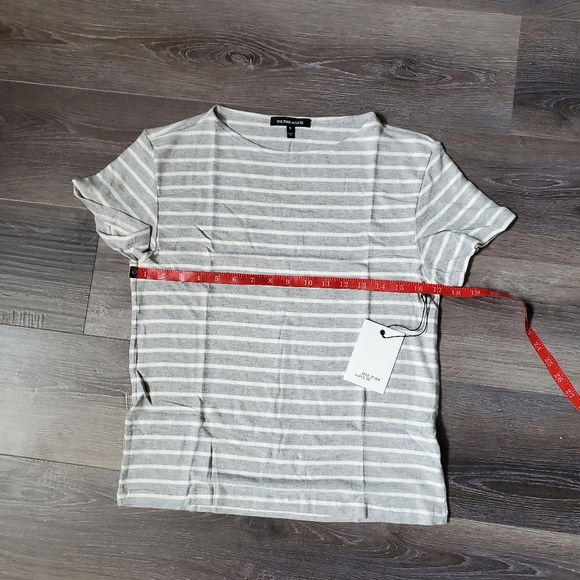 HYE PARK and LUNE Supersoft Gray & White  T-Shirt - Picture 6 of 12